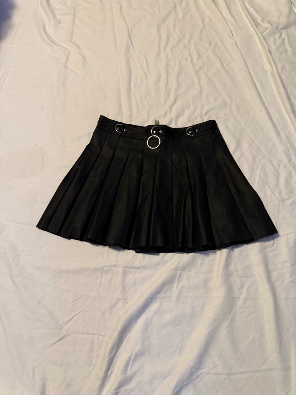 Dolls Kill Current Mood Spade Pleated Mini Skirt